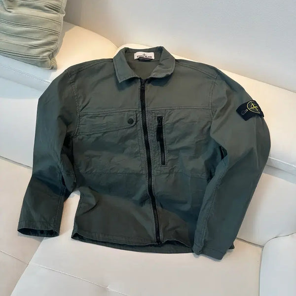 [BUNJANG] Stone Island 24SS Supima Cotton Stretch-TC Overshirt - Size M / 24SS 시착적음 M 스톤아일랜드 수피마 코튼스트레치-TC 오버셔츠