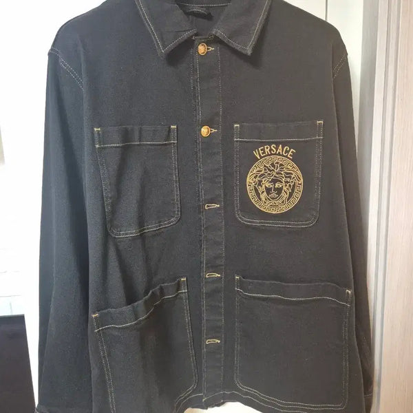 [BUNJANG] Versace Denim Jacket Size 52 / (정품)베르사체 데님 자켓 52사이즈