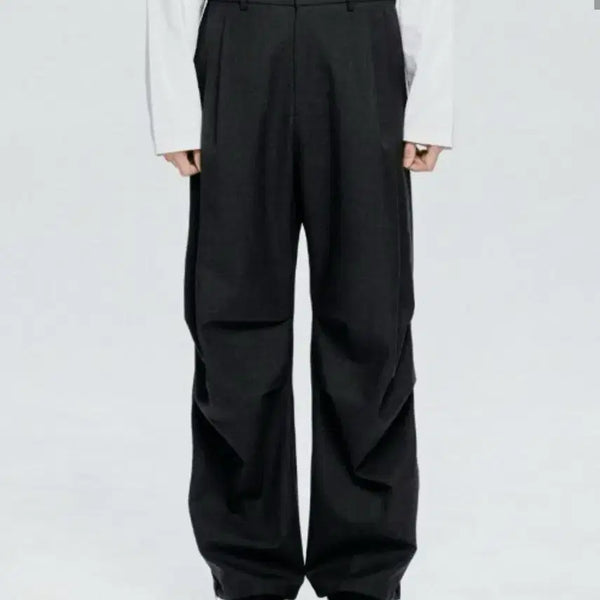 [BUNJANG] Inspector 804 Wool Silhouette Parachute Pants Charcoal / (30, 새상품) 인스펙터 804 울 실루엣 파라슈트 팬츠 차콜