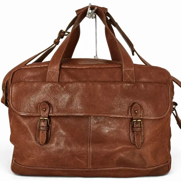 [BUNJANG] Ralph Lauren Polo Duffle Bag / 랄프로렌 폴로 소가죽 커뮤터 보스톤 백 더블알엘 x