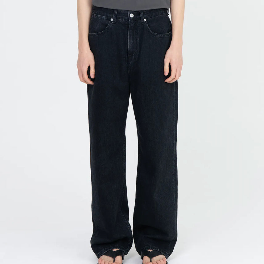 [BUNJANG] Brownyard 25 Year Straight Denim Washed Black / (3) 남성용 브라운야드 25년 스트레이트 데님 워시드 블랙
