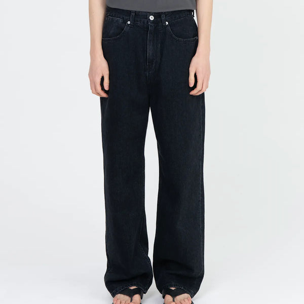 [BUNJANG] Brownyard 25 Year Straight Denim Washed Black / (3) 남성용 브라운야드 25년 스트레이트 데님 워시드 블랙