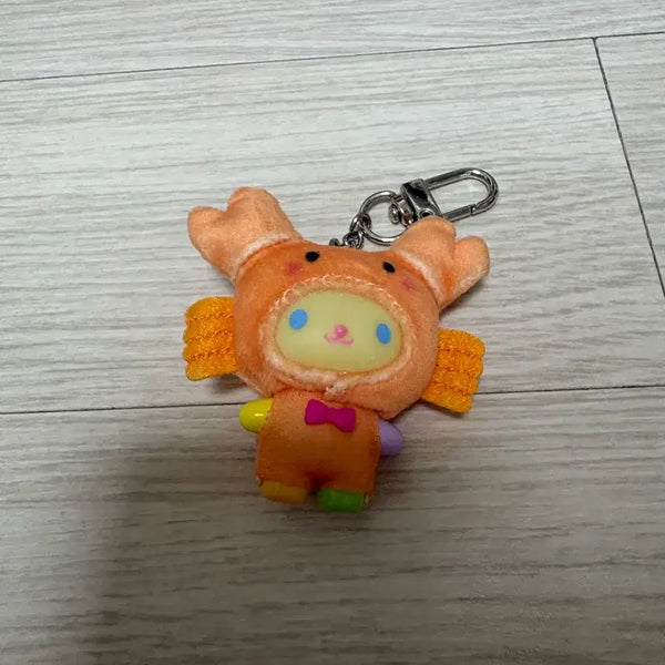 [BUNJANG] Usahana Crab Keychain with Ribbon Accent / 우사하나 꽃게 키링