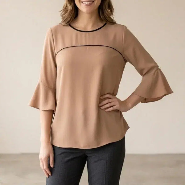 [BUNJANG] Olivia Lauren Short-Sleeve Blouse / [105]올리비아로렌 반팔 블라우스