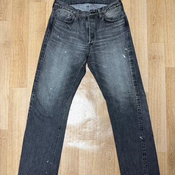 [BUNJANG] Fullcount Dartford 1101 Black Straight Fit Jeans / 풀카운트 다트포드 1101 블랙 33 사이즈