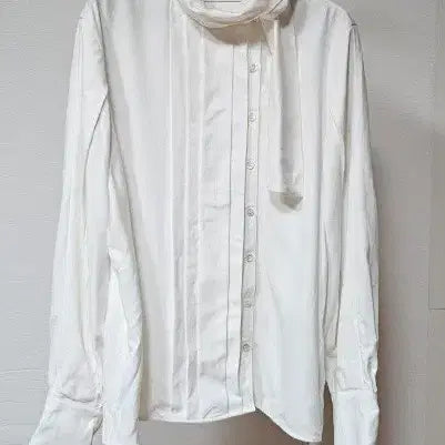 [BUNJANG] ORR White Neck Blouse (Size 66) / ORR 미착용 여66 화이트 넥 블라우스