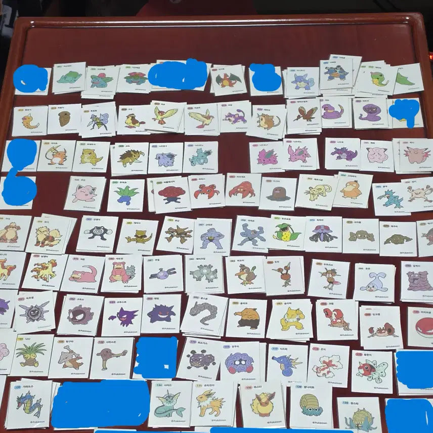 [BUNJANG] Pokemon Stickers (1st Gen) - Various Prices / 포켓몬 띠부씰 1세대 3자리&4자리 팝니다