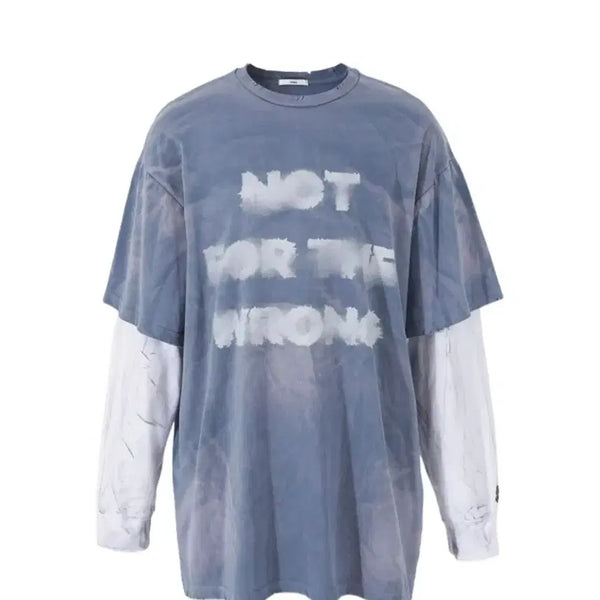 [BUNJANG] Nos Couleurs Smudge Layered T-Shirt / 노쿨러스(Nos Couleurs)스머지 레이어드 티셔츠(2)