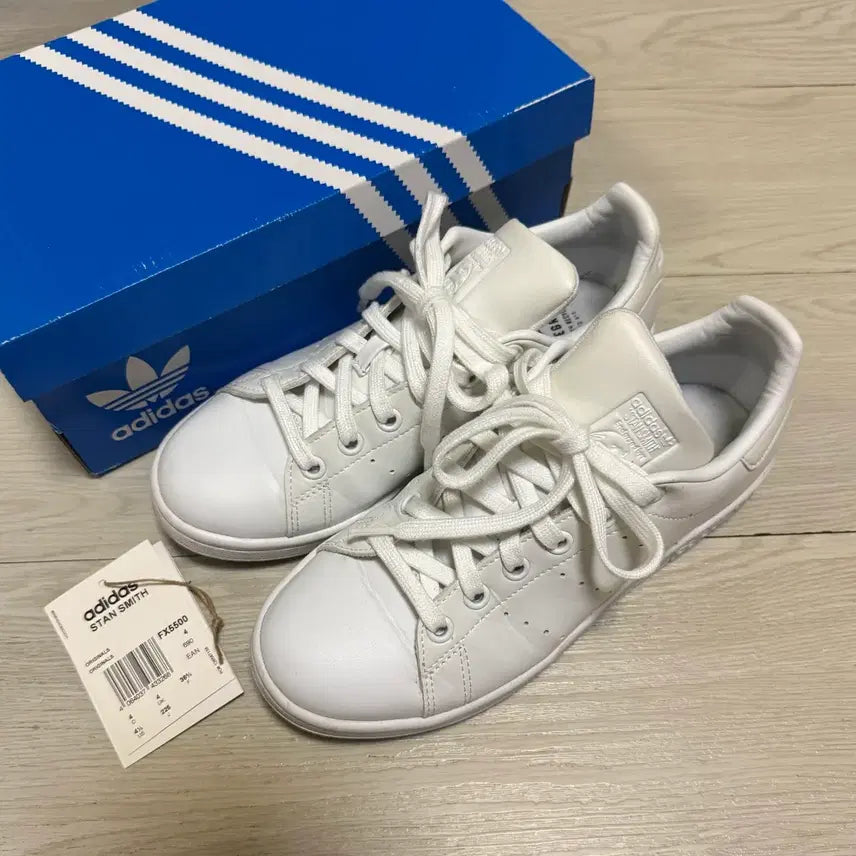 [BUNJANG] Adidas Stan Smith FX5500 White Sneakers (US 5.5) / 아디다스 스탠스미스 225 화이트