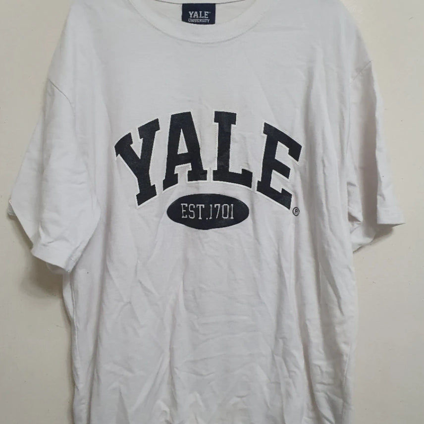 [BUNJANG] YALE Logo T-Shirt (M) / 예일 YALE 반팔티 M