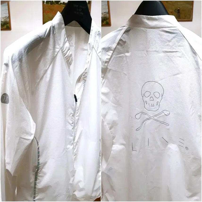 [BUNJANG] Mark &ロナ Lightweight Windbreaker Jacket - White - Size M (95) / 마크앤로나 국내매장 정품 여성용 바라막이 판매해요
