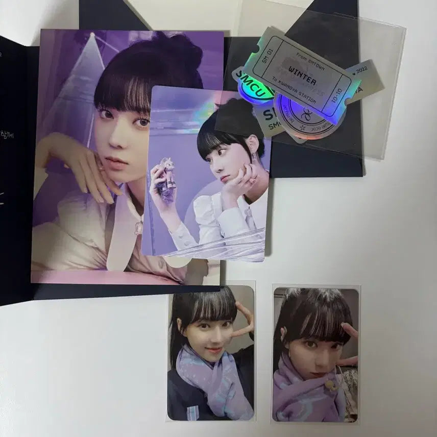 [BUNJANG] Aespa Winter Express Girls Kwangya SM Season's Greetings MD Photocard POB / 에스파 윈터 익스프레스 걸스 광야 에스엠 시그 엠디 포카 미공포