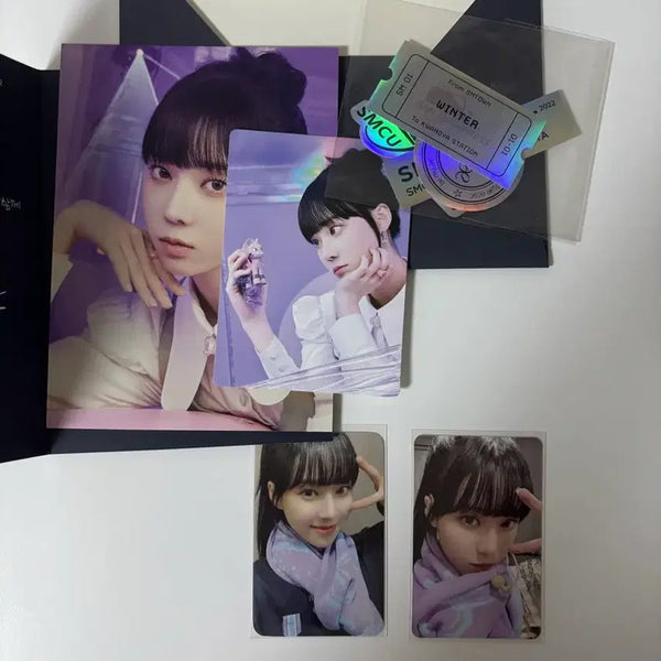 [BUNJANG] Aespa Winter Express Girls Kwangya SM Season's Greetings MD Photocard POB / 에스파 윈터 익스프레스 걸스 광야 에스엠 시그 엠디 포카 미공포