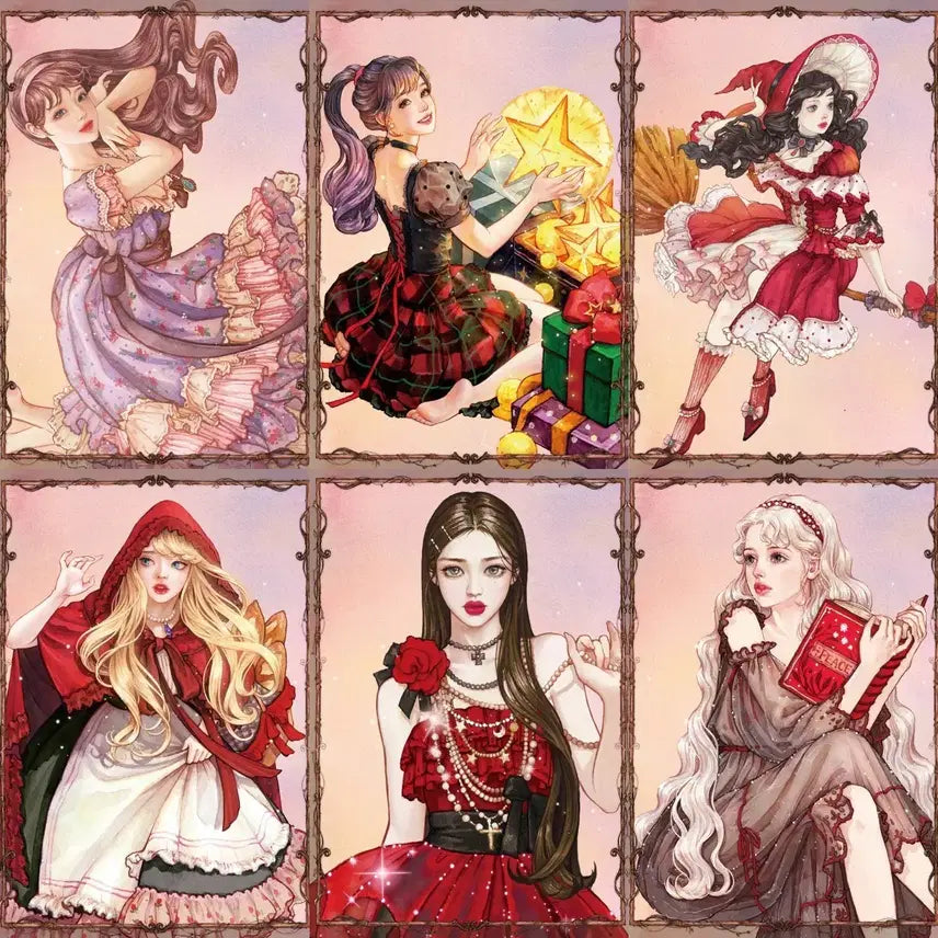 [BUNJANG] Hwarang Illustration Card Postcard Bundle Set / 화라님 일러스트 카드 엽서 6장 일괄
