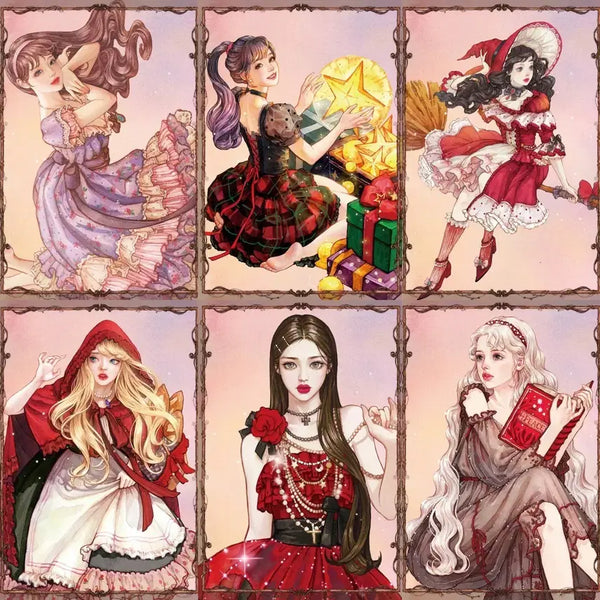 [BUNJANG] Hwarang Illustration Card Postcard Bundle Set / 화라님 일러스트 카드 엽서 6장 일괄