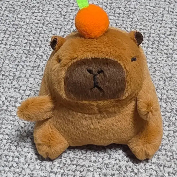[BUNJANG] Capybara Plush Keychain with Spinning Tail / 꼬리콥터 카피바라 인형 키링