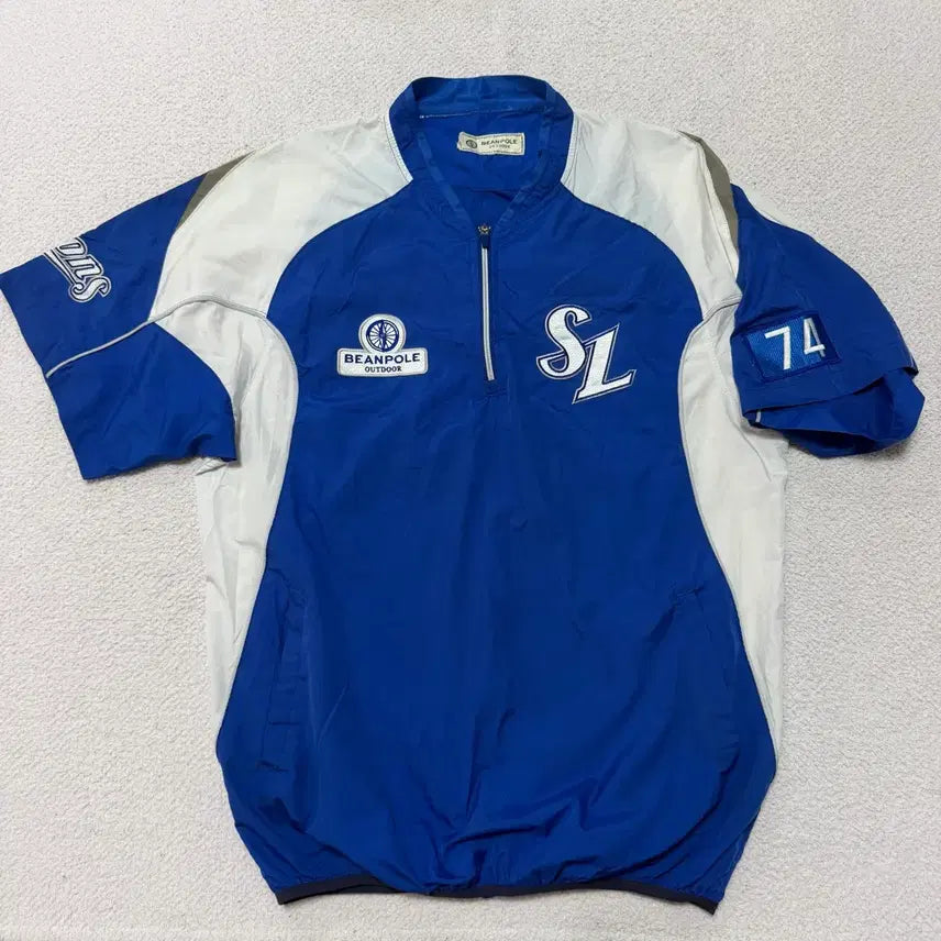 [BUNJANG] Samsung Lions Windbreaker Anorak Short Sleeve T-shirt / 삼성라이온즈 바람막이 아노락 반팔티