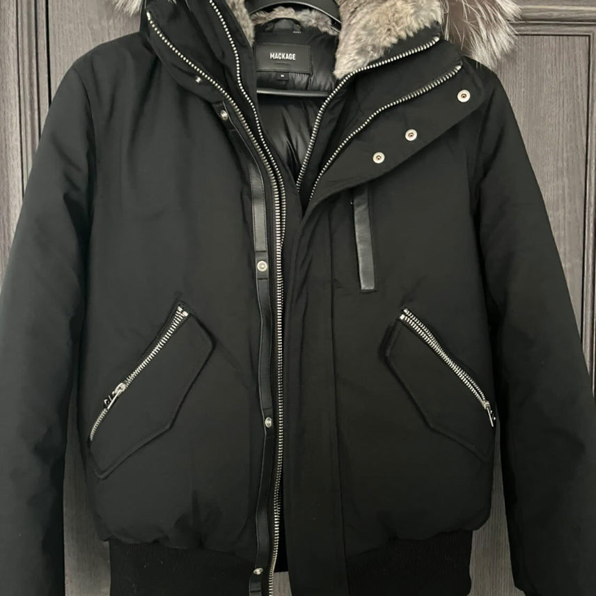 [BUNJANG] MACKAGE Dixon Silver Fox Fur Coat Size 36 / 급처 맥케이지 딕슨 실버퍼 36(교신도봄)마지막 가격내림