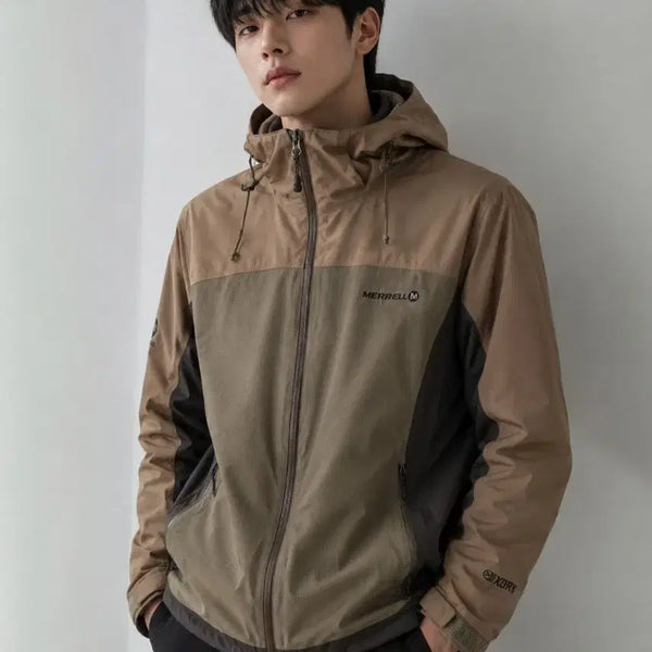 [BUNJANG] Merrell XDRY Hooded Zip-Up Jacket Beige / A급/남95/메렐 XDRY 후드집업자켓 베이지