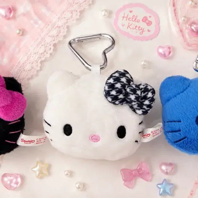 [BUNJANG] Hello Kitty Face Keyring Set (3 Types, New) / 헬로키티 페이스키링 ( 일괄 3종 새상품)
