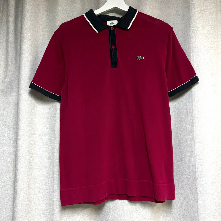 [BUNJANG] Lacoste Cotton Knit Short Sleeve Polo Shirt / 라코스테 코튼 니트 반팔 폴로티 95