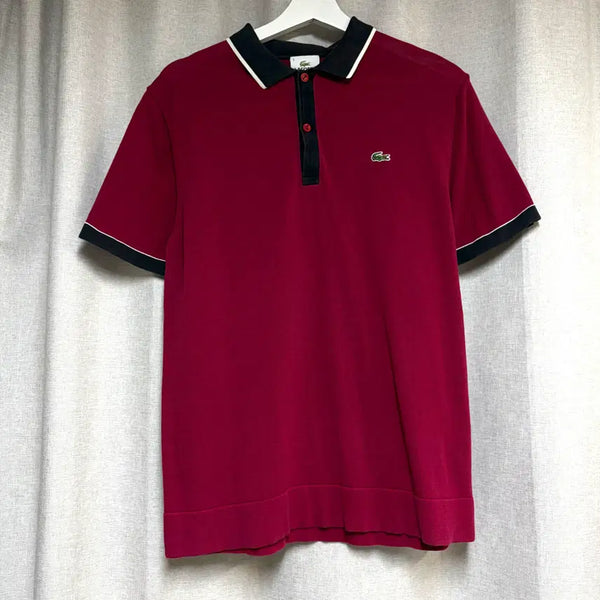 [BUNJANG] Lacoste Cotton Knit Short Sleeve Polo Shirt / 라코스테 코튼 니트 반팔 폴로티 95