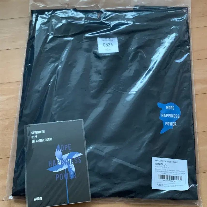 [BUNJANG] SEVENTEEN 5th Anniversary Woozi T-Shirt + Postcard Set (L Size) / 세븐틴 5주년 우지 티셔츠 + 엽서 L사이즈