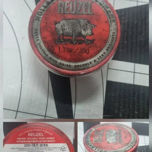 [BUNJANG] Reuzel Red Water Soluble Pomade 35g / 리우젤. 레드 수성 포마드. 35g. 새상품.