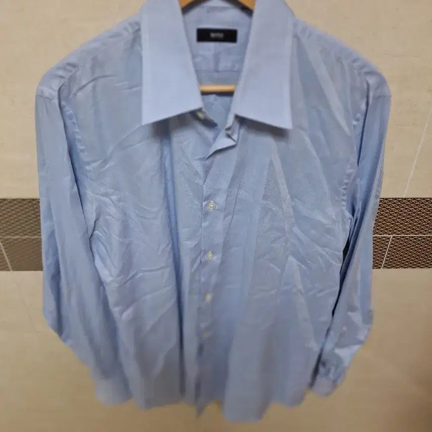 [BUNJANG] BOSS Men's Sky Blue Shirt Size 105 / # BOSS 남성 하늘색 셔츠(105)