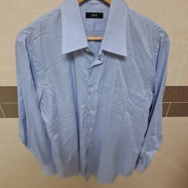 [BUNJANG] BOSS Men's Sky Blue Shirt Size 105 / # BOSS 남성 하늘색 셔츠(105)