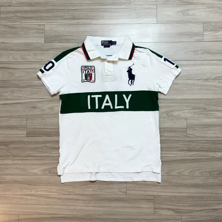 [BUNJANG] Polo Ralph Lauren Big Pony Italian Collar T-Shirt / 폴로 빅포니 이탈리아 카라티
