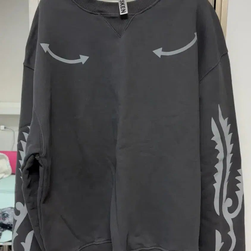 [BUNJANG] Westen Stitching Sweatshirt / 웨스켄 웨스턴 스티칭 스웨트셔츠