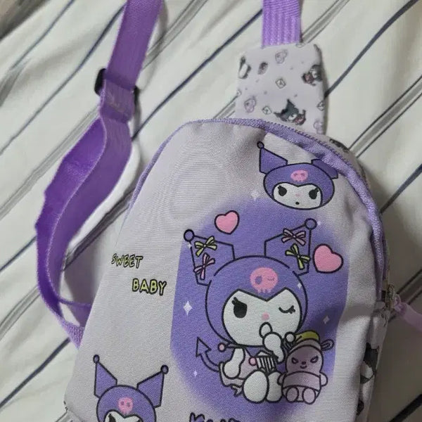 [BUNJANG] Kuromi Mini Crossbody Bag / 쿠로미 크로스백 미니 가방