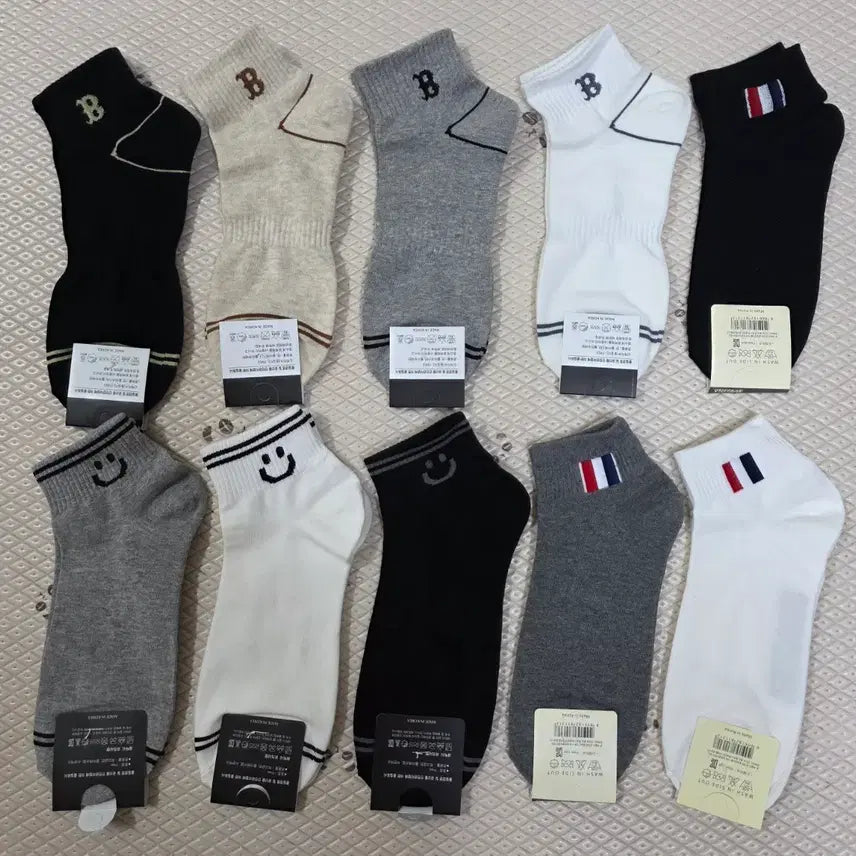 [BUNJANG] Men's Socks - 10 Pairs / 국산 *남성양말 *10컬레* 새제품 *