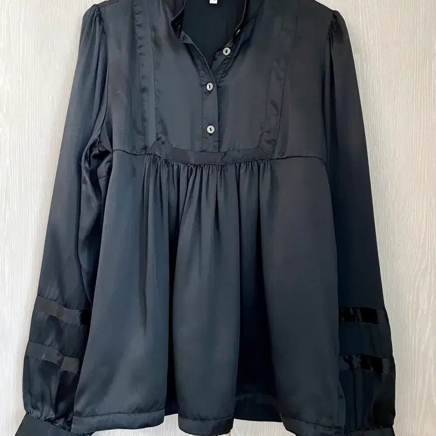 [BUNJANG] See By Chloé Silk Black Blouse Size 42 / 끌로에 실크 블랙 블라우스 42