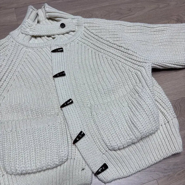 [BUNJANG] Tteokbokki Knit Cardigan / 떡볶이 니트 가디건