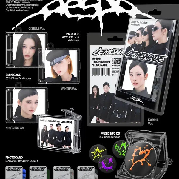 [BUNJANG] Aespa "Lemonade" Smyni Version Photocard / 에스파 레모네이드 스미니 버전 양도합니다