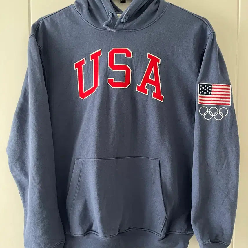 [BUNJANG] Gap USA Navy Hoodie & Jogger Set / 갭 USA 성조기 네이비 후드티 세트 남자 105 110사이즈