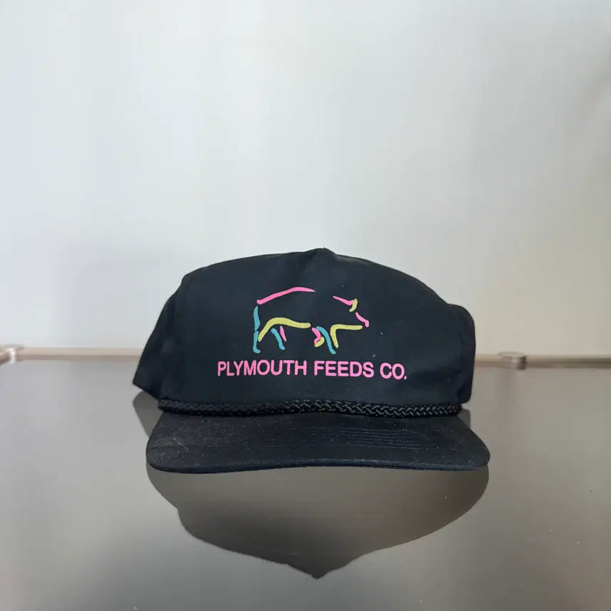 [BUNJANG] USA Feeds Vintage Trucker Cap / USA Feeds 트러커 블랙 빈티지 모자 볼캡 vintage cap