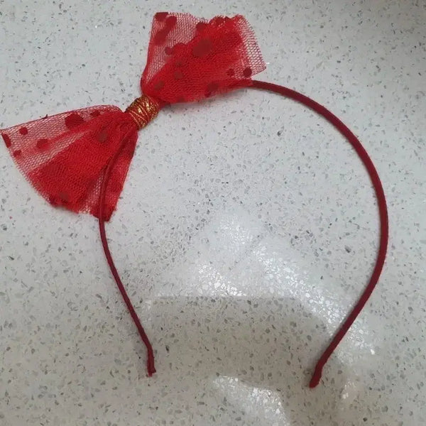 [BUNJANG] Monsoon Red Dot Ribbon Headband / 영국브랜드 몬순 리본 머리띠