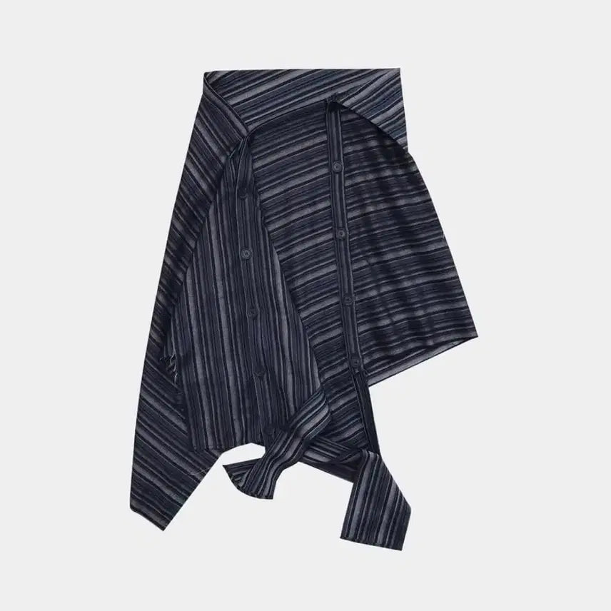 [BUNJANG] 0tape Layered Long Skirt Navy / 0tape 레이어드 롱스커트 네이비 공테이프공테잎오호스2000아카이브스