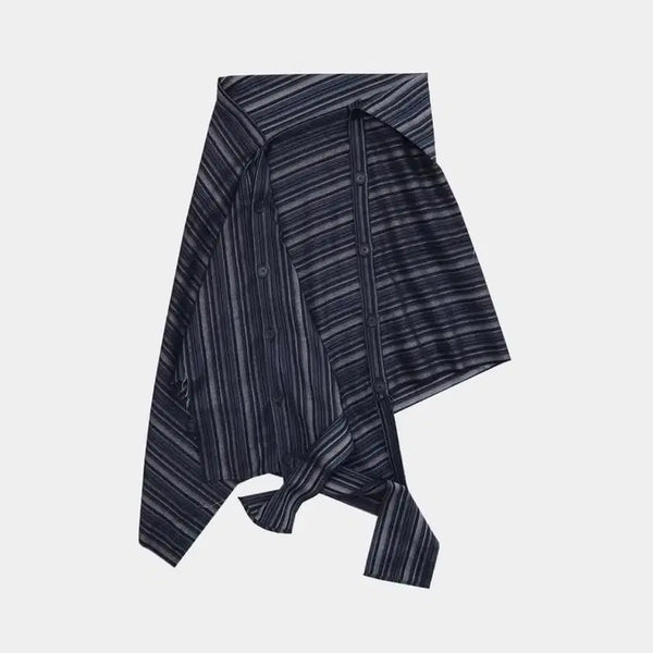 [BUNJANG] 0tape Layered Long Skirt Navy / 0tape 레이어드 롱스커트 네이비 공테이프공테잎오호스2000아카이브스