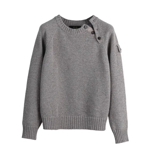 [BUNJANG] Fog Service Military Henley Neck Knit / [2사이즈] 포그서비스 밀리터리 헨리 넥 니트