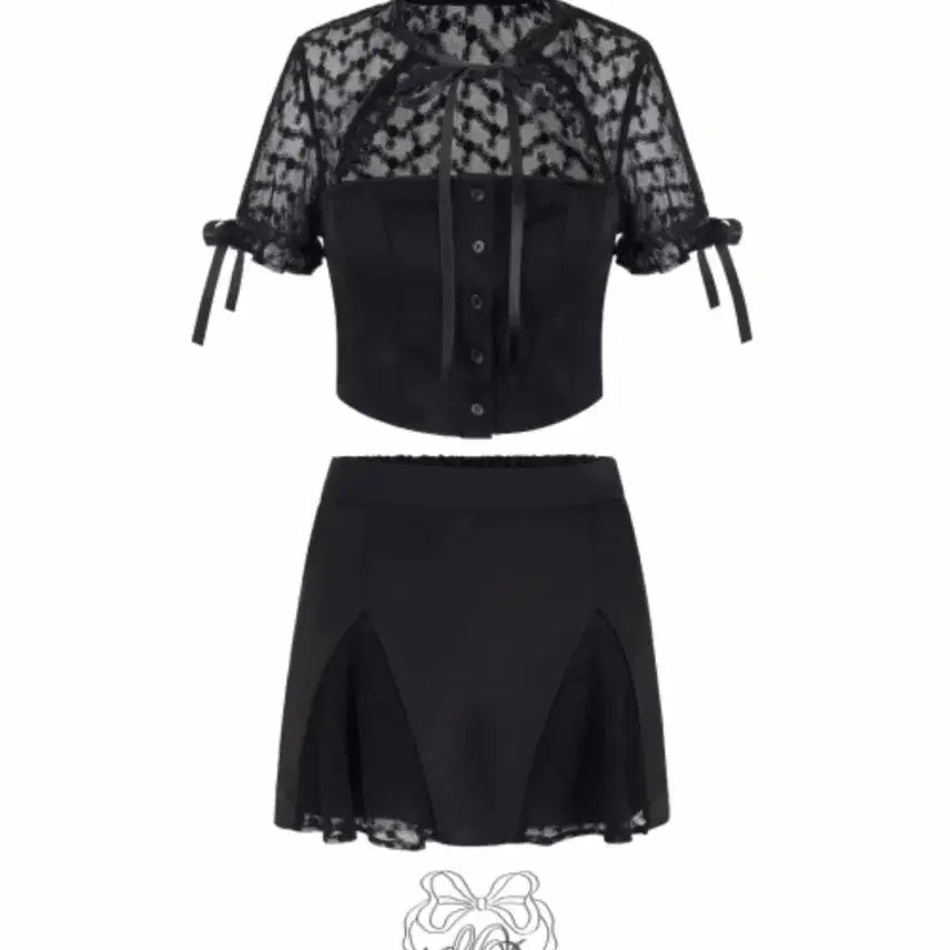 [BUNJANG] Cloud Emotion Made Swan Pearl Satin 2-Piece Set / 클라우드이모션 메이드 swan pearl satin 2piece set