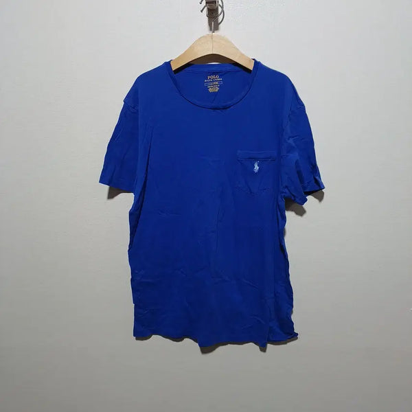 [BUNJANG] Polo Ralph Lauren Men's Short Sleeve T-Shirt Blue L / 폴로 랄프로렌 남성 반팔 티셔츠 블루 L (26A726)