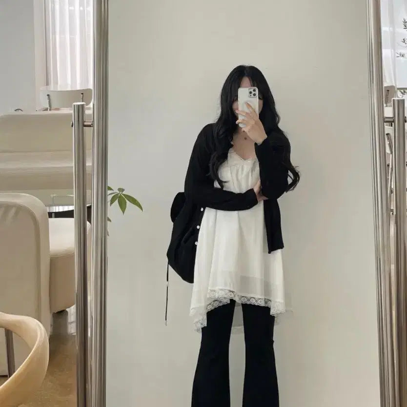 [BUNJANG] Layered Slip Bustier / 통통녀,임부복가능 레이어드슬립뷔스티에