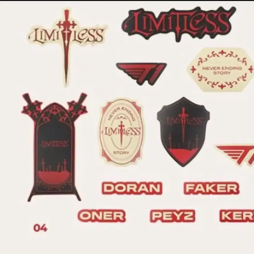 [BUNJANG] T1 Limitless Sticker Set / 미개봉 티원 리밋리스 스티커 T1 limitless sticker
