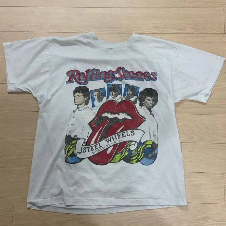 [BUNJANG] 1980s Rolling Stones x Guns N' Roses Band T-Shirt / 80s 롤링스톤즈 건즈앤로지스 밴드티