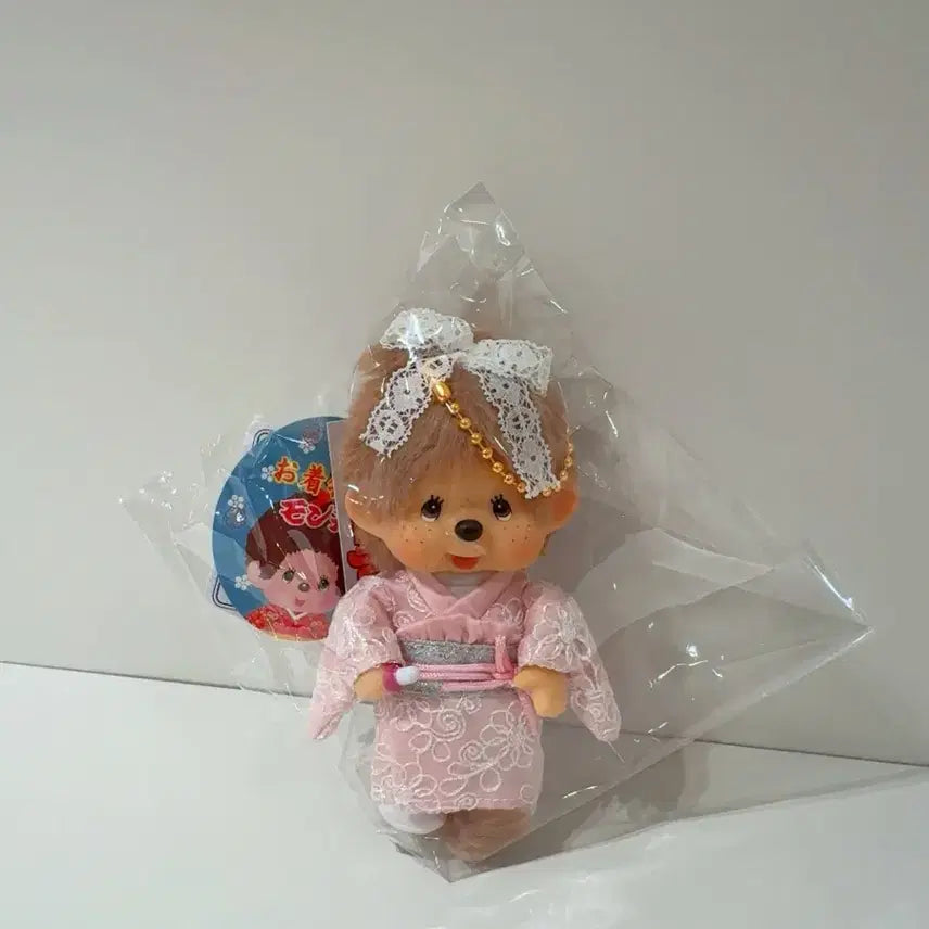 [BUNJANG] Milktea Kimono Monchhichi / 밀크티 기모노 몬치치