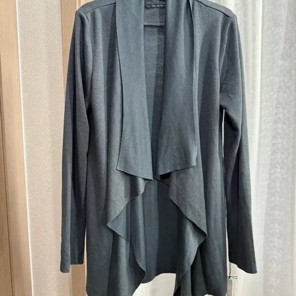 [BUNJANG] Charrure Open Long Cardigan Charcoal Gray / 샤르르 오픈 롱가디건 그레이 롱 가디건